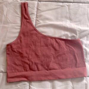 H&M Mauve One Shoulder Sports Bra Size Large